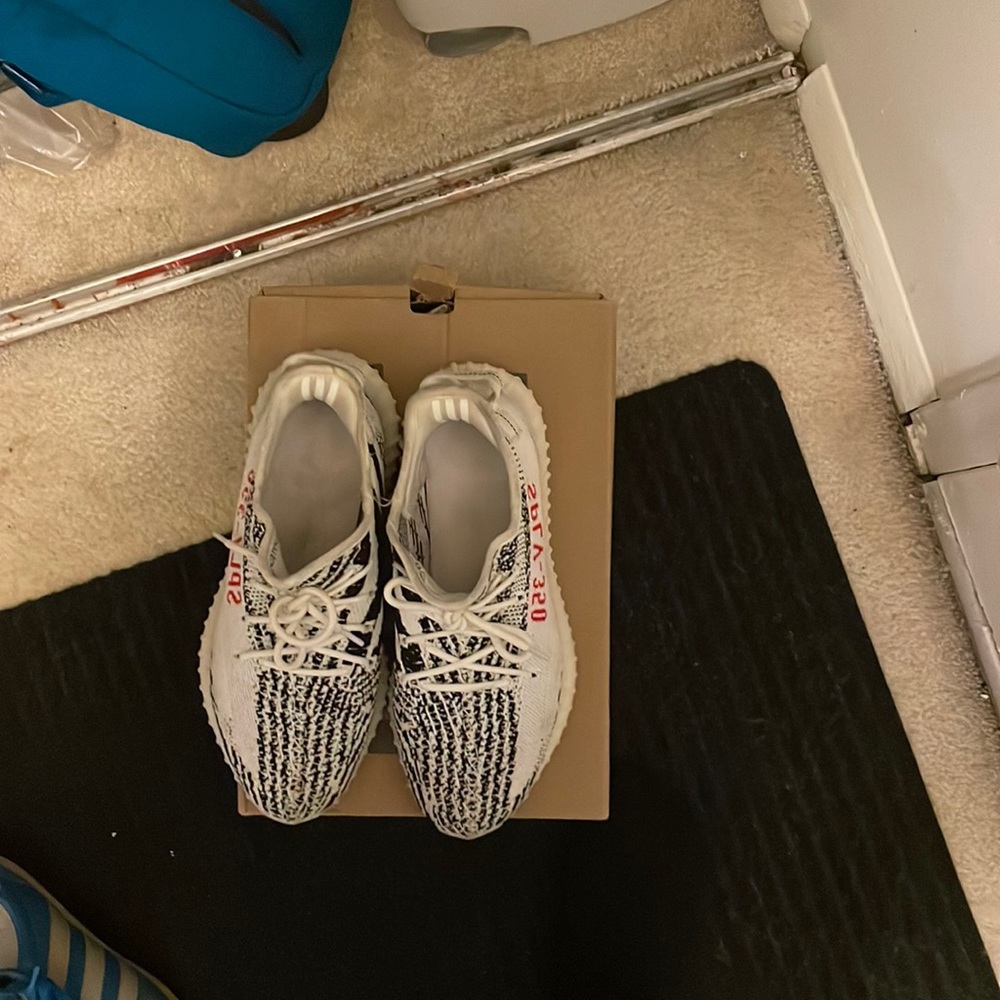 Yeezy Sply 350 zebra, used had them for a year (hence the price reduction lol )